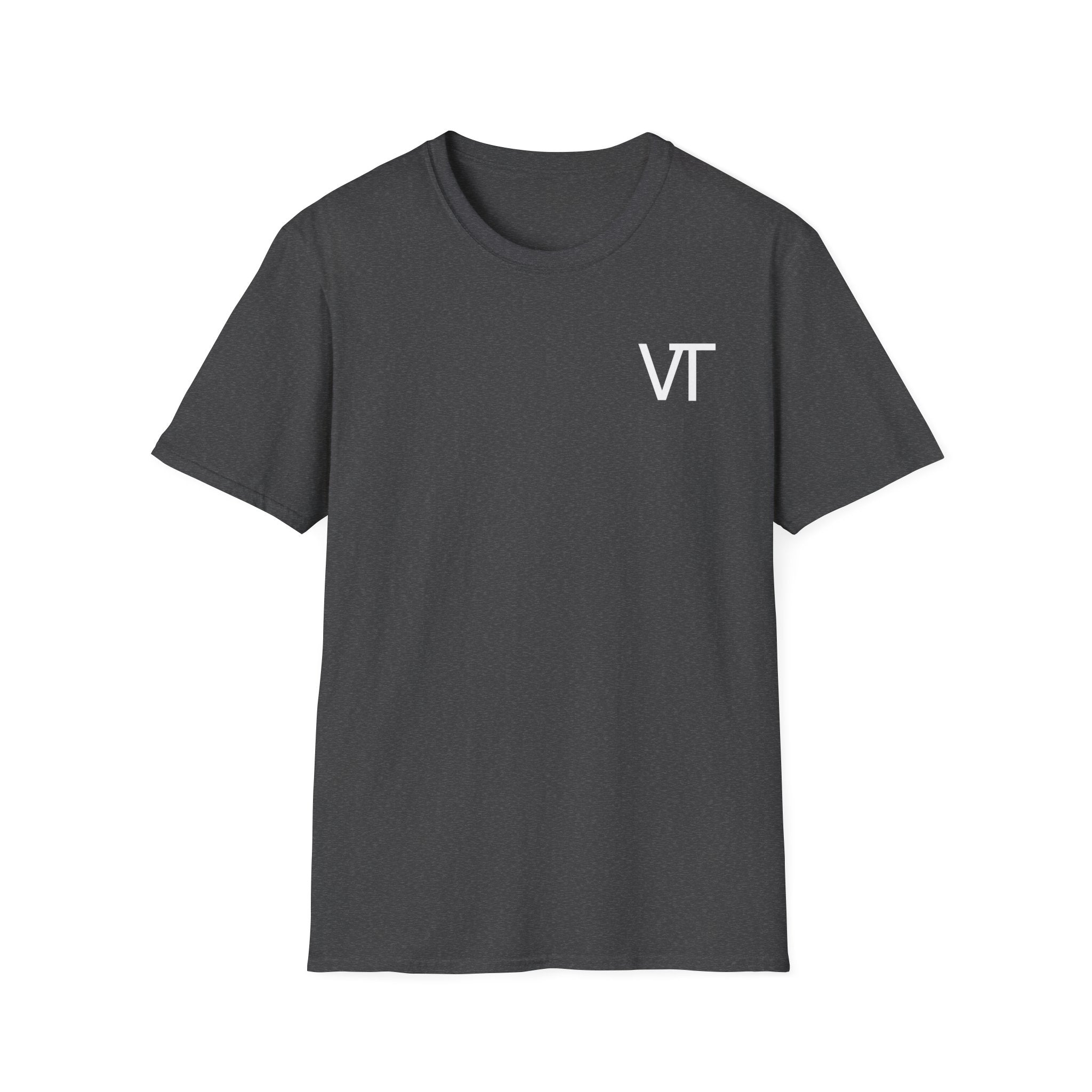 Unisex Softstyle T-Shirt with VT Design - Casual Graphic Tee for Everyday Wear, Gift, Summer Style, Trendy Apparel