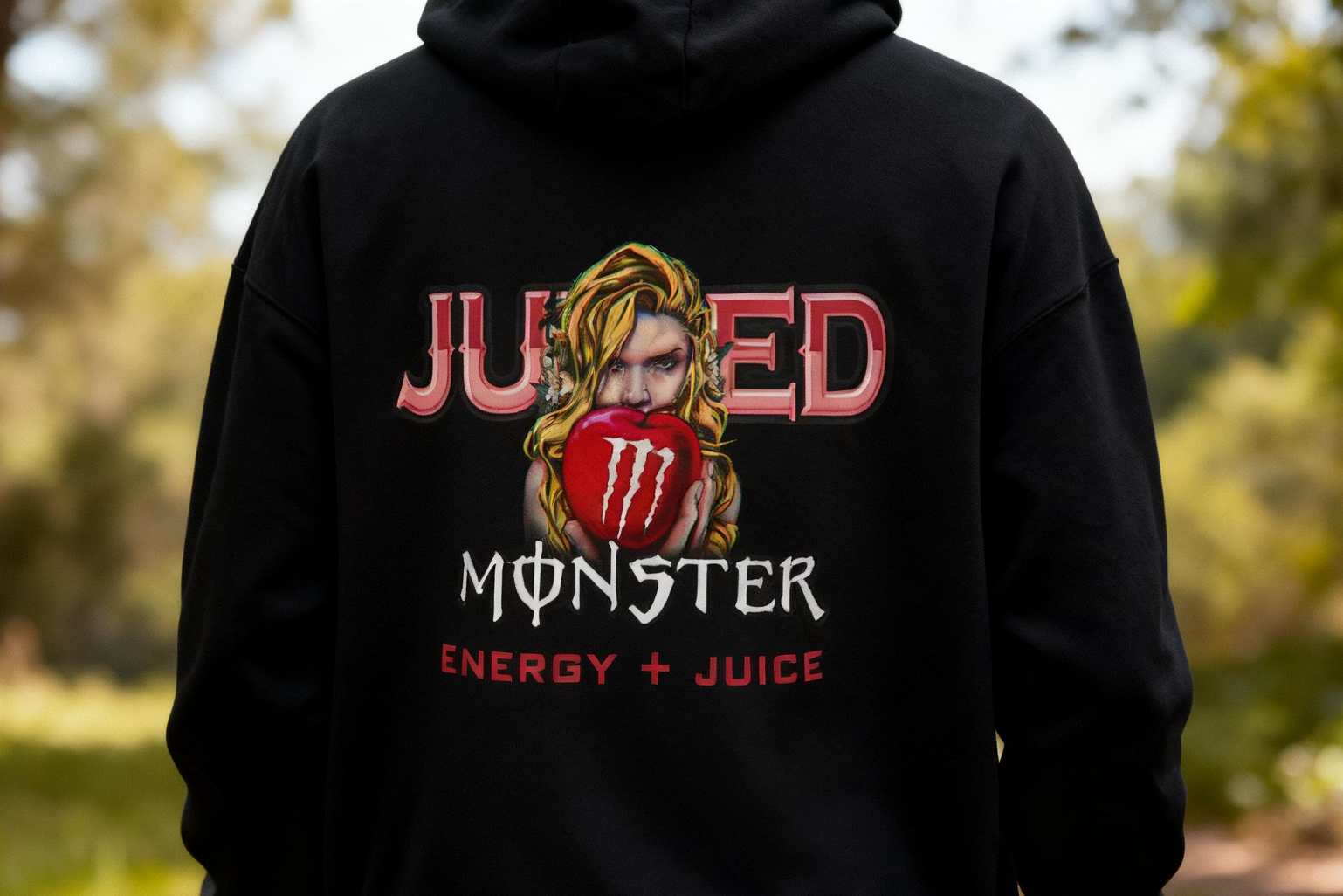BAD APPLE Monster Energy Juice Hoodie Mens