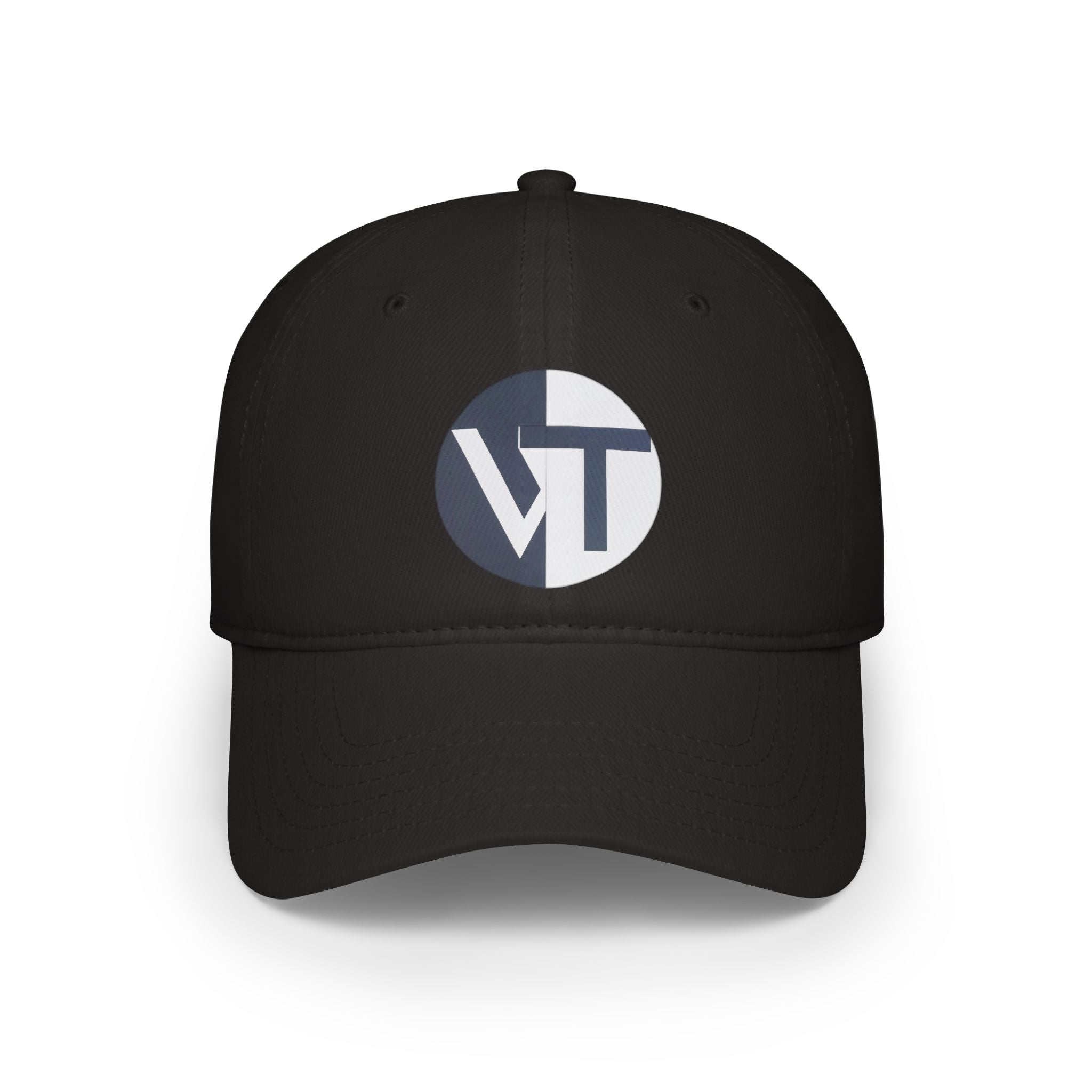 VT Monogram Low Profile Baseball Cap — Minimalist Logo Hat