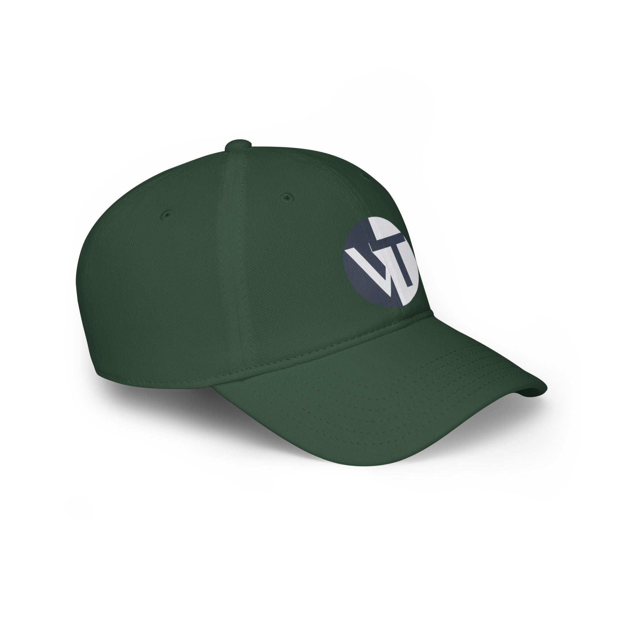 VT Monogram Low Profile Baseball Cap — Minimalist Logo Hat