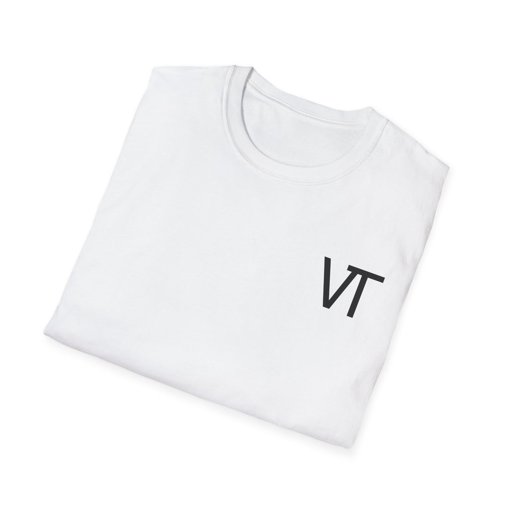 Unisex Softstyle T-Shirt with VT Design - Casual Graphic Tee for Everyday Wear, Gift, Summer Style, Trendy Apparel