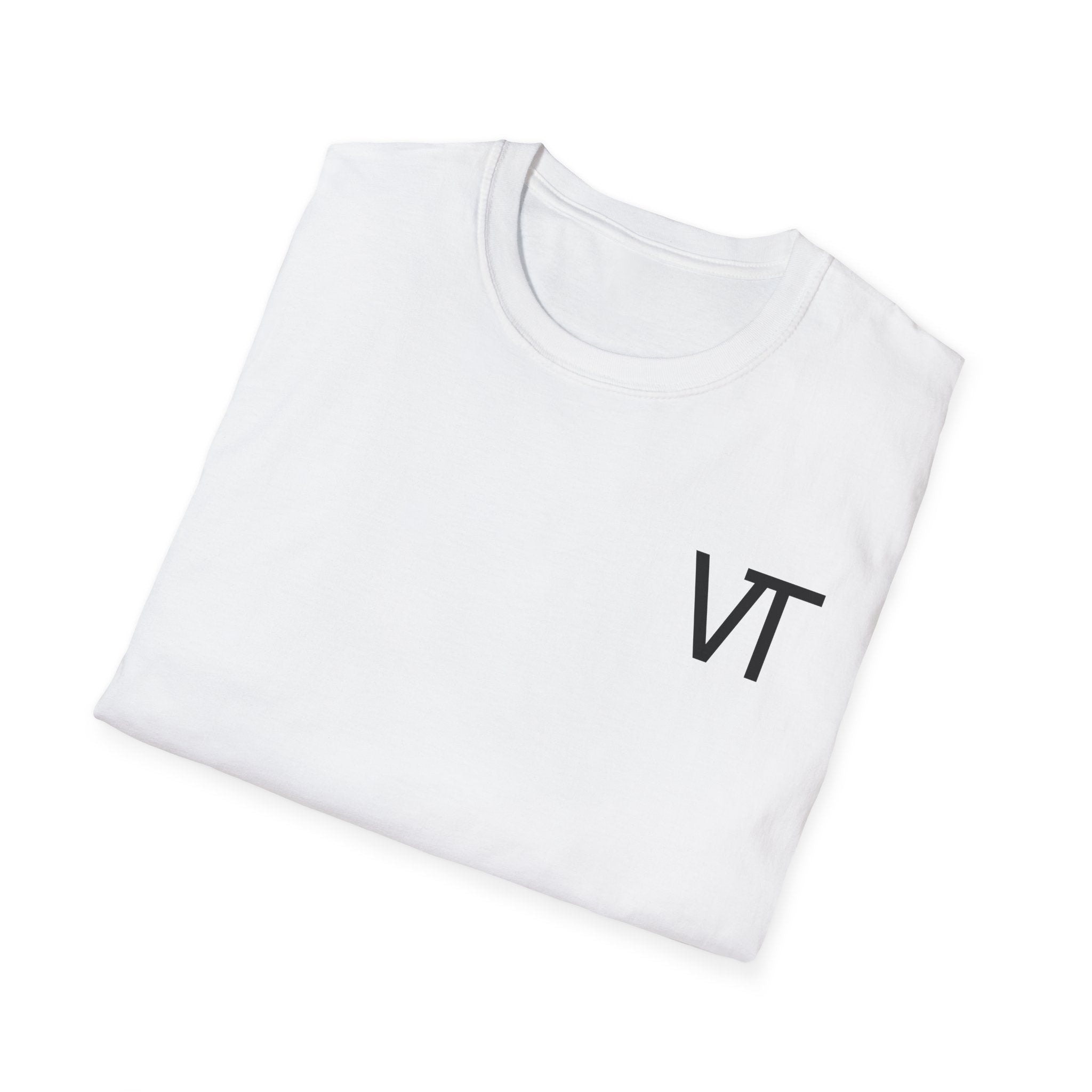 Unisex Softstyle T-Shirt with VT Design - Casual Graphic Tee for Everyday Wear, Gift, Summer Style, Trendy Apparel