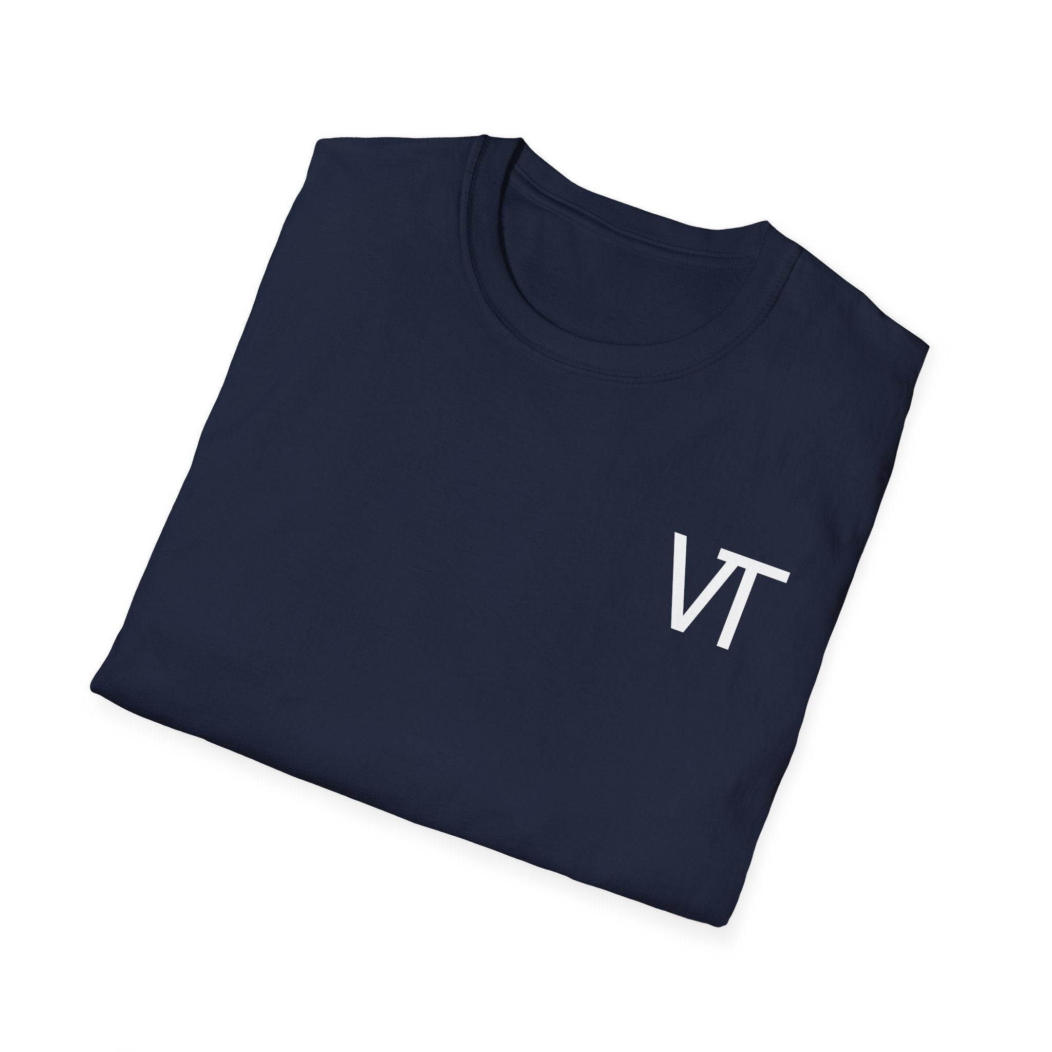 Unisex Softstyle T-Shirt with VT Design - Casual Graphic Tee for Everyday Wear, Gift, Summer Style, Trendy Apparel