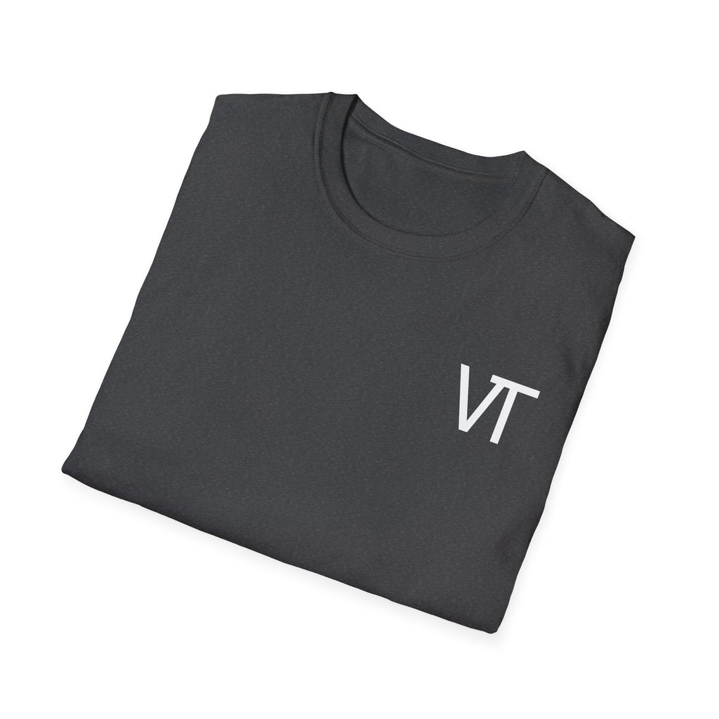 Unisex Softstyle T-Shirt with VT Design - Casual Graphic Tee for Everyday Wear, Gift, Summer Style, Trendy Apparel