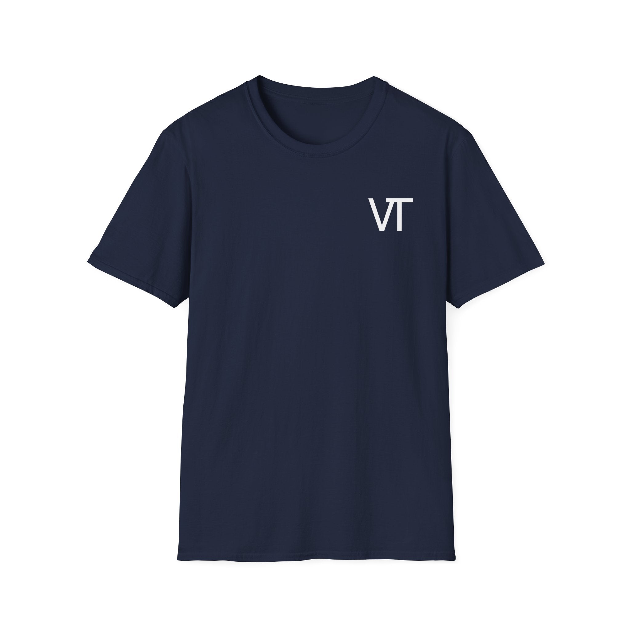 Unisex Softstyle T-Shirt with VT Design - Casual Graphic Tee for Everyday Wear, Gift, Summer Style, Trendy Apparel