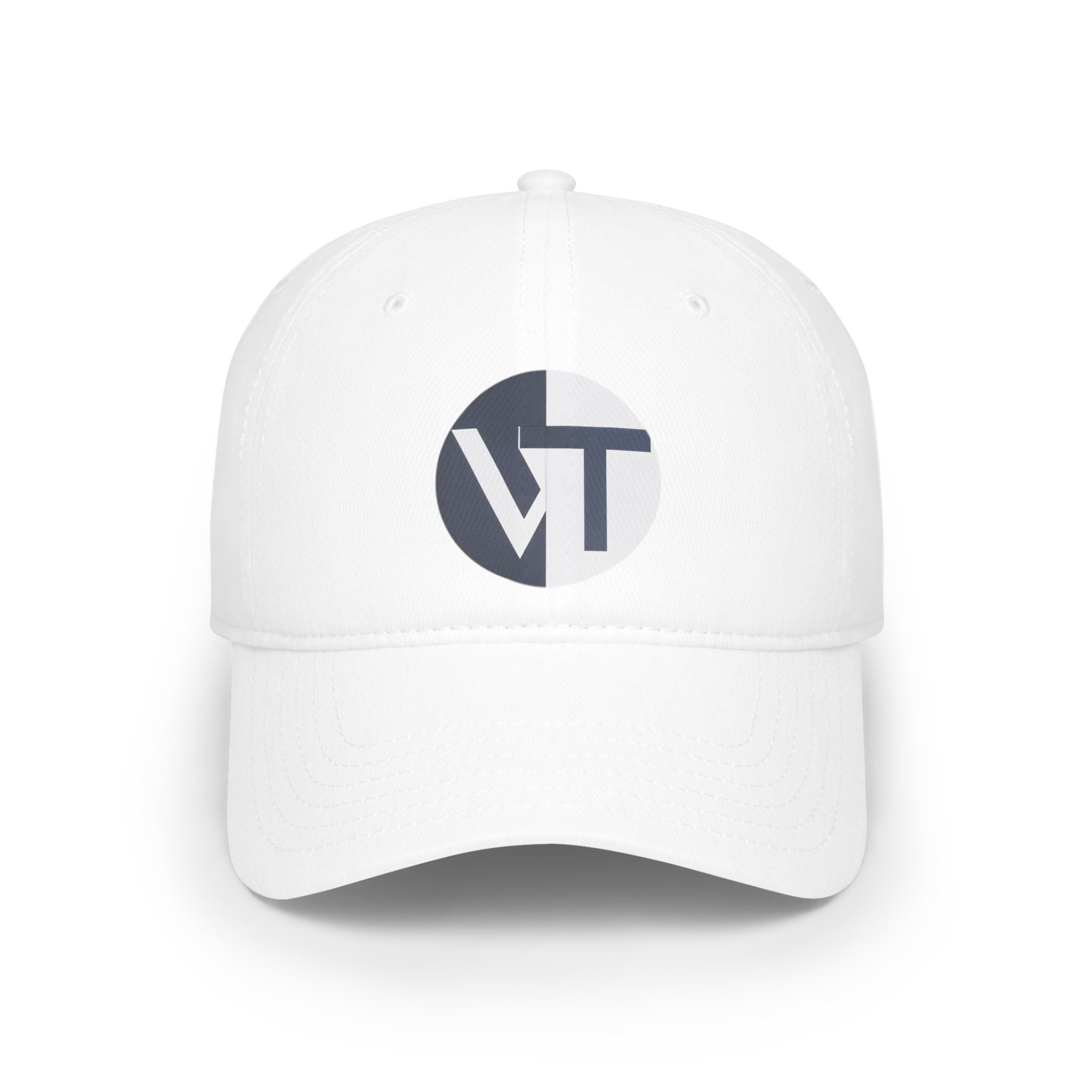 VT Monogram Low Profile Baseball Cap — Minimalist Logo Hat