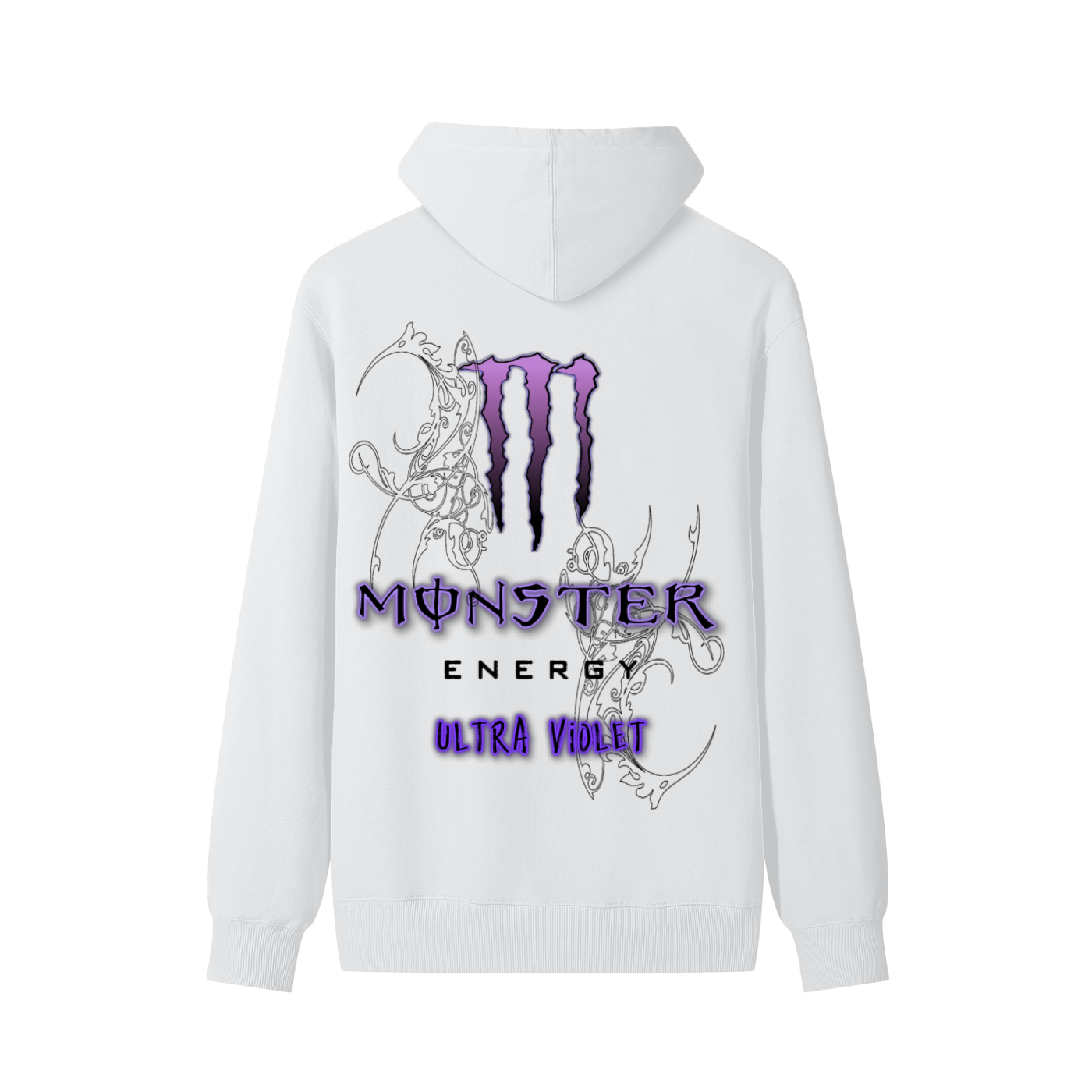 Ultra Violet Monster Energy Purple Hoodie – Streetwear Graphic Hoodie | Unisex | Dark Aesthetic