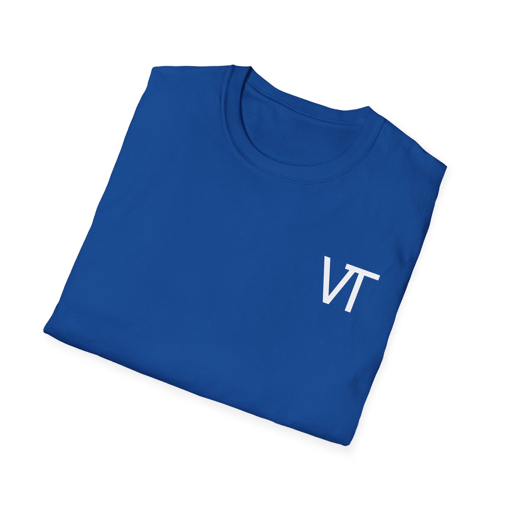 Unisex Softstyle T-Shirt with VT Design - Casual Graphic Tee for Everyday Wear, Gift, Summer Style, Trendy Apparel