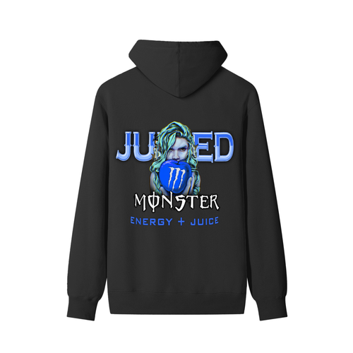 BAD APPLE Monster energy Hoodie Blue Classic Unisex Cotton Hoodie