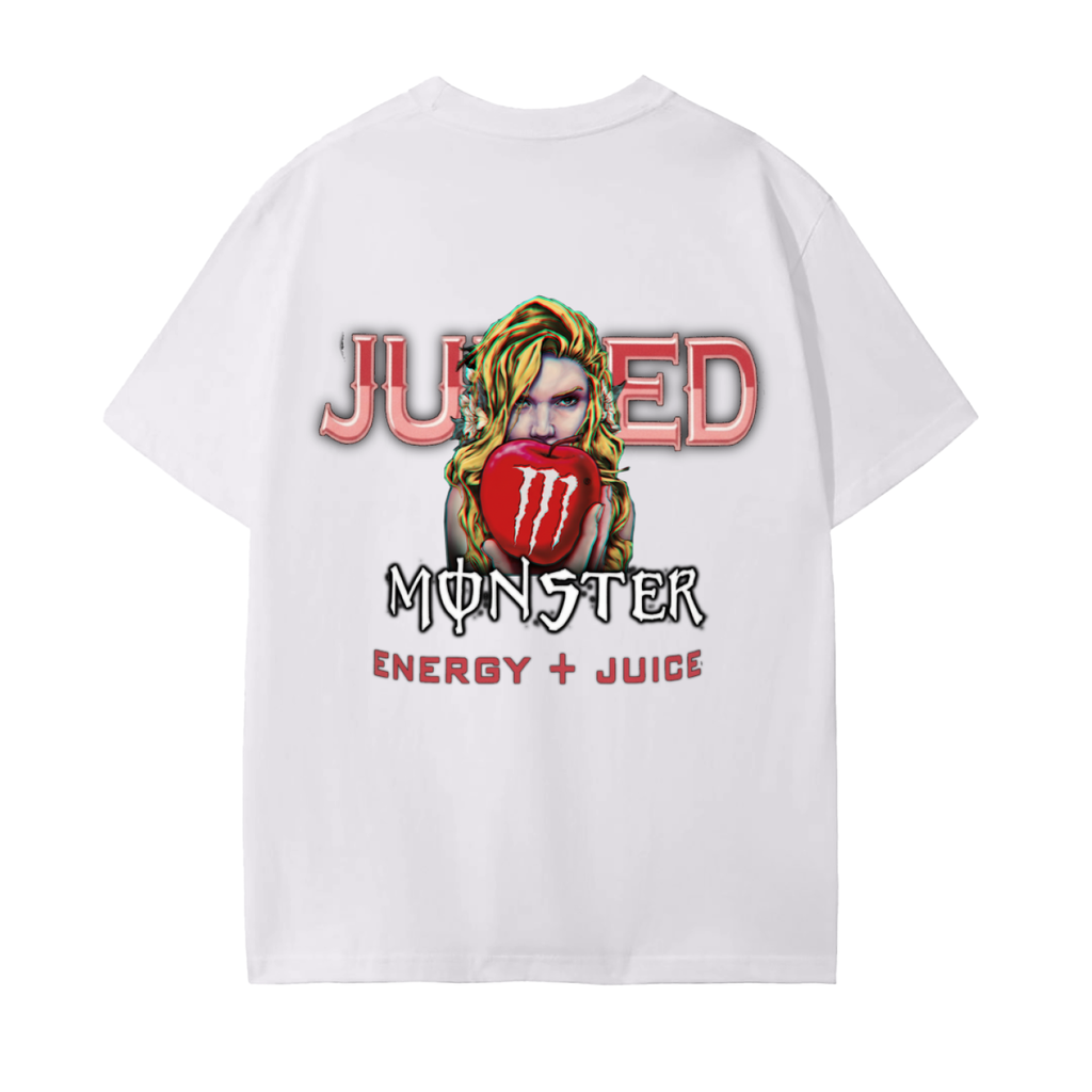 BAD APPLE Monster energy T-Shirt Red Unisex Seamless Cotton T-Shirt